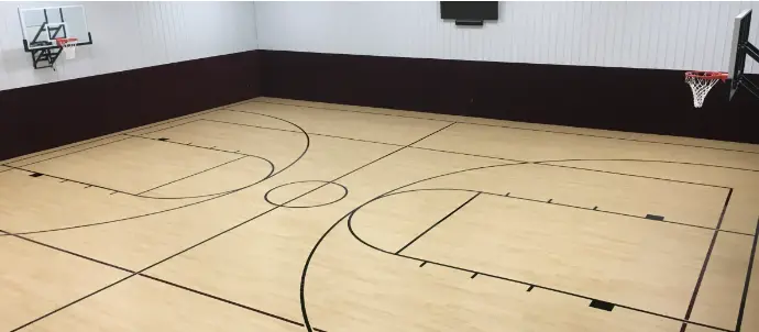 Floor of Basketball 