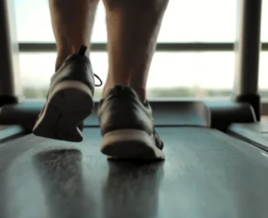 Basketball Shoes On A Treadmill