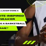 La Laker wore a Fortnite-inspired sneaker during a basketball game
