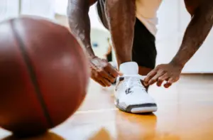 Playing Volleyball In Shoes