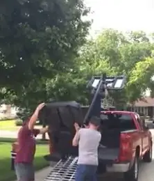 Load Hoop On Vehicle