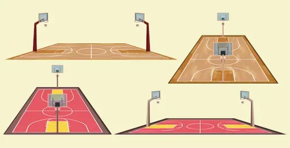 NCAA Basketball Court Yards