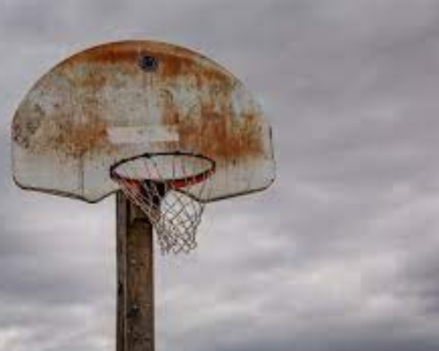 Painting Rusted Basketball Hoop