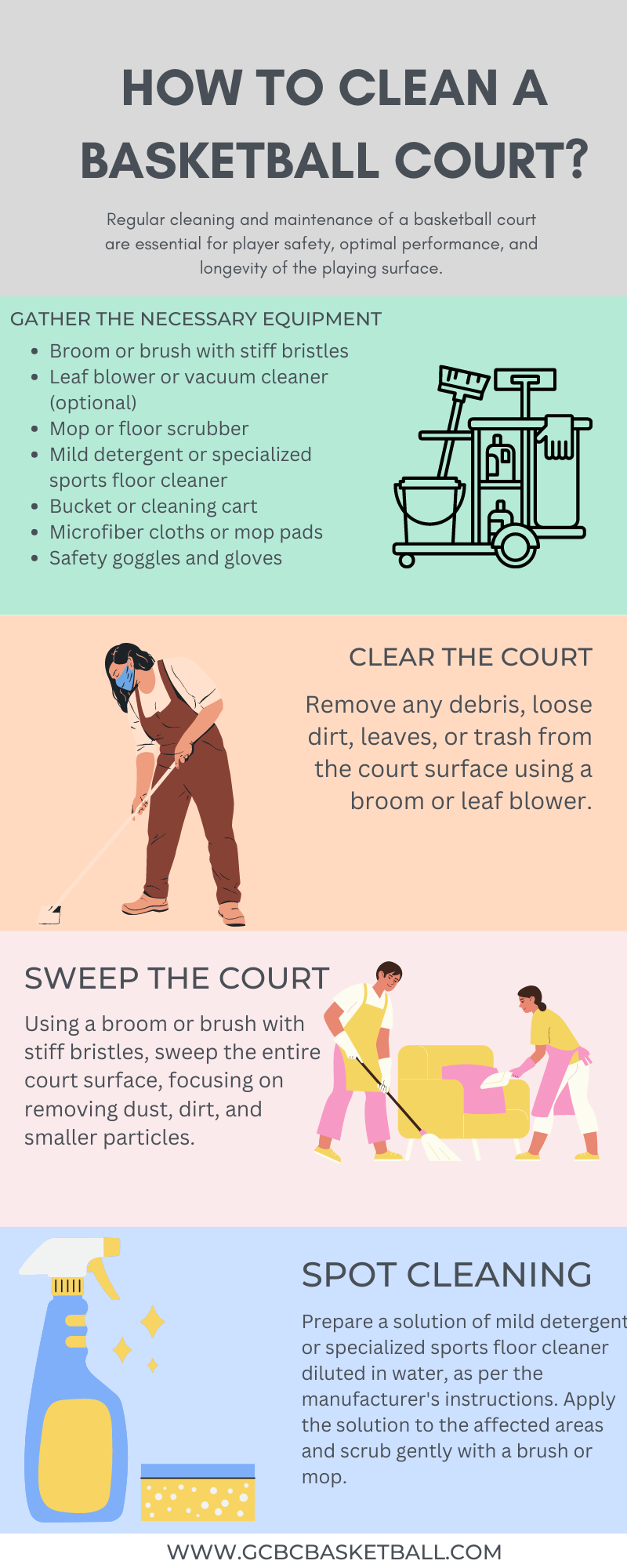 Mop the court
