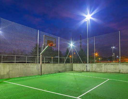 Lighting Up Outdoor Basketball Court