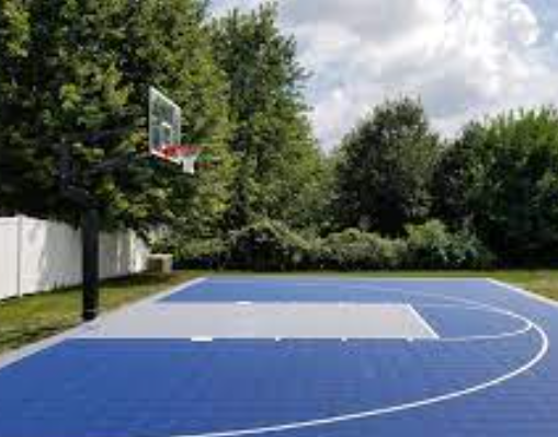 Perimeter Of Half-Court Basketball
