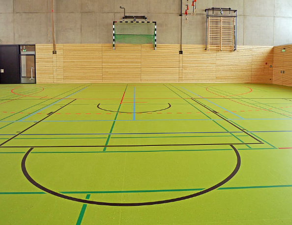 Perimeter Of High-School Basketball Court