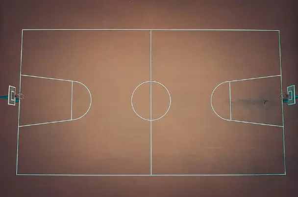 Perimeter Of NBA/NCAA Basketball Court