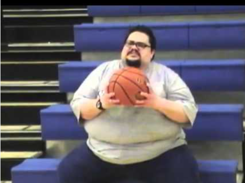 Fat Person Play Basketball